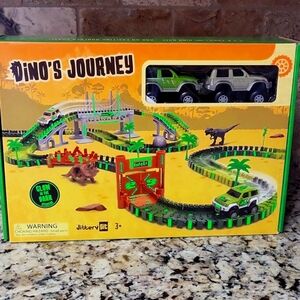 Dino's Journey Glow in the Dark Dinosaur Track Set
